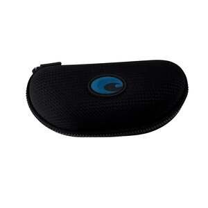 Costa Del Mar Hard Zippered Clamshell Sunglasses Case black blue logo New